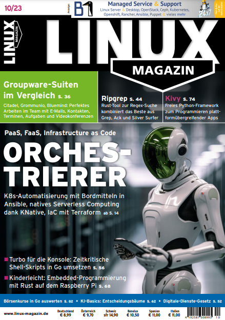 Linux Magazin Ausgabe Oktober 2023